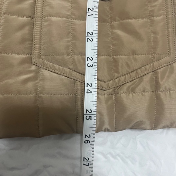 Escada Sport Women’s Quilted Jacket / Coat, Tan / Beige, Belted, Size 36 (Small) - Picture 9 of 10